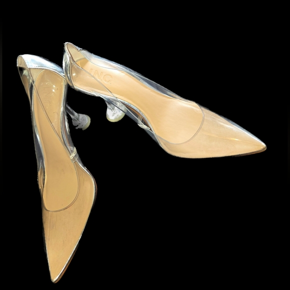 I.N.C. INTERNATIONAL CONCEPTS Savitri Transparent Stiletto Pumps Size 9 - Picture 9 of 10